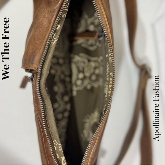 We The Free Belfast Sling Bag In Brown Leather New - Picture 5 of 5